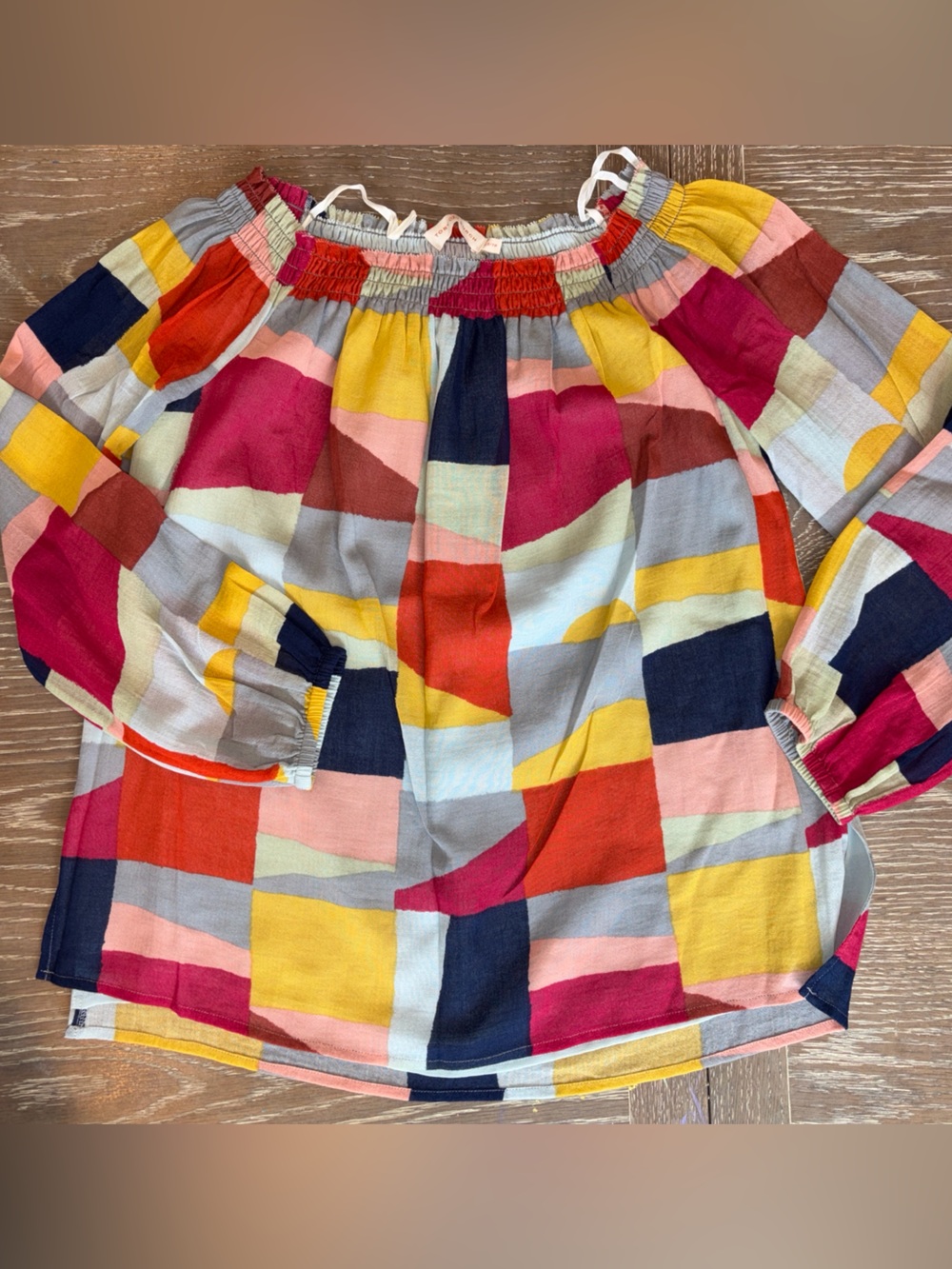 Tory Burch Women's Geometric Top in Multicolor Like New